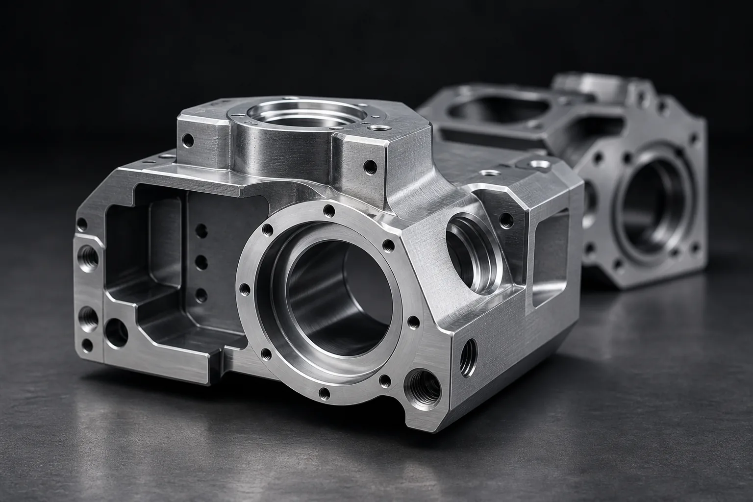 Machined housing for industrial equipment