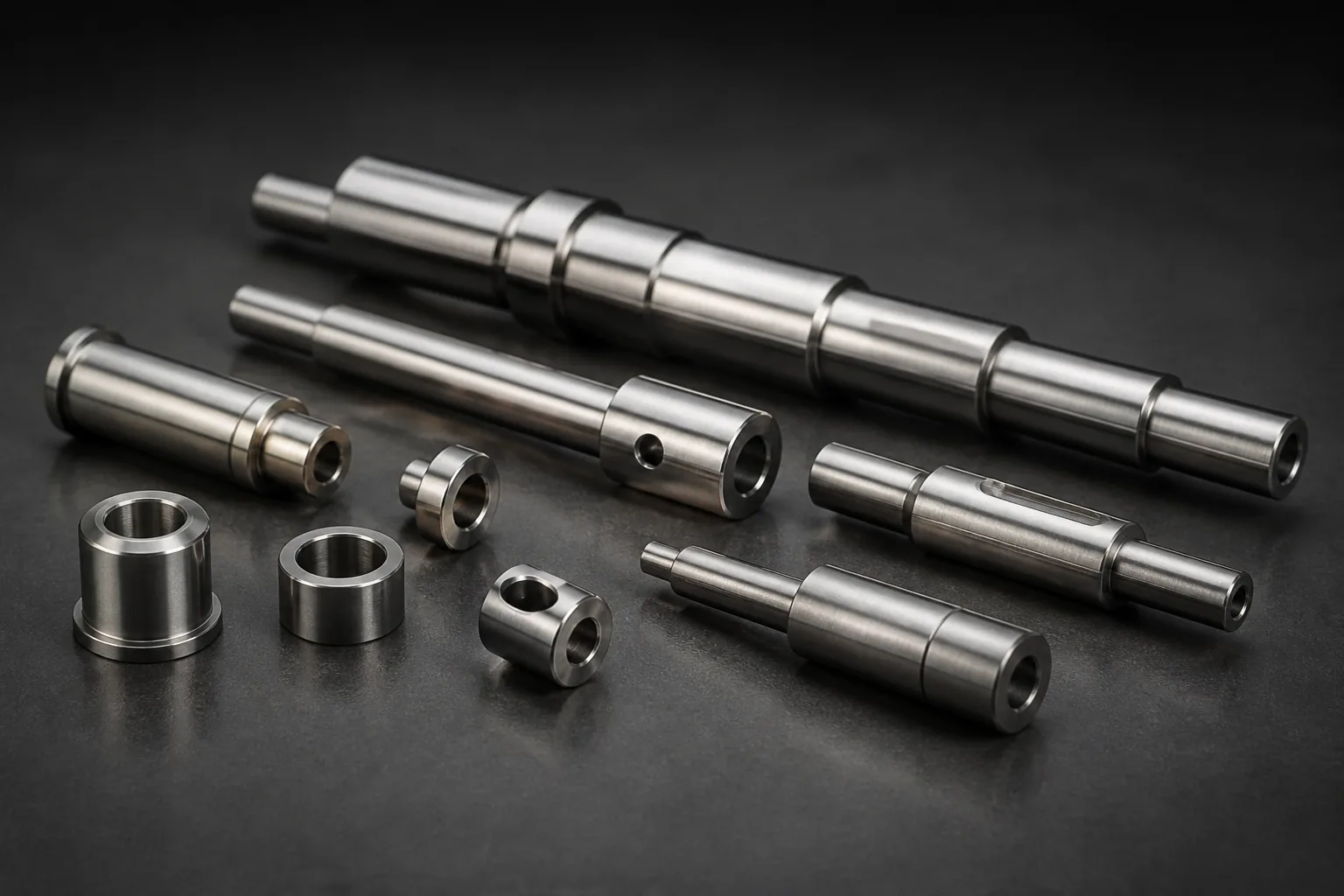 Precision-turned shafts and rotational components