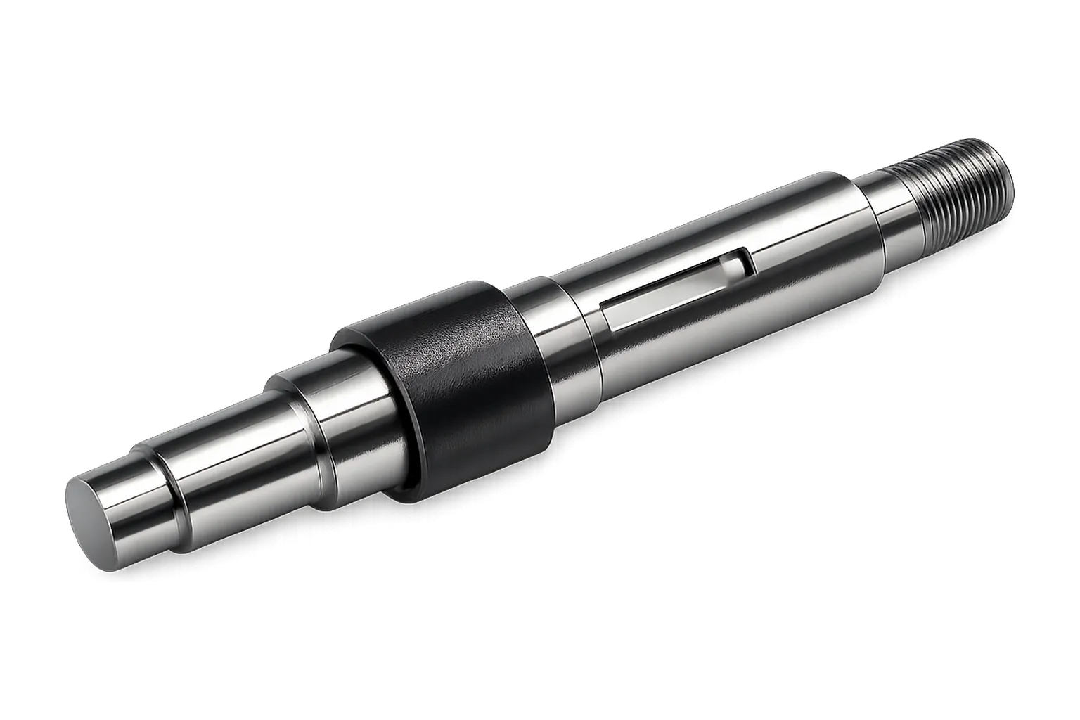 Precision-turned shaft, shown as a cut-out