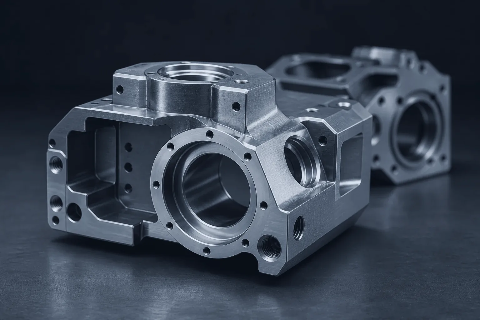 Machined housing for industrial equipment